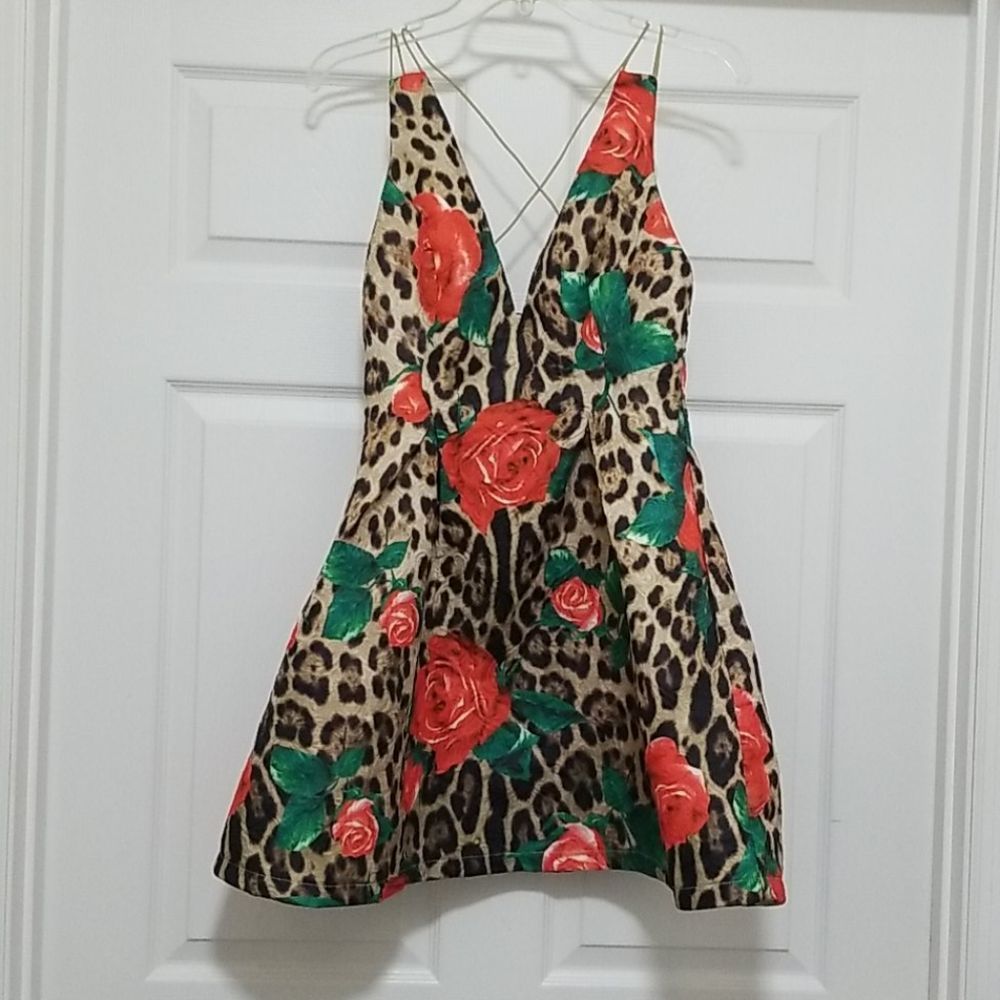 Fashion Nova Multi Color Floral Dress